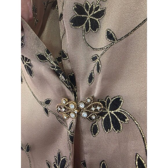 R&M Richards Plus 22W Floral Embroidered Sheer Jacket Blazer - Picture 2 of 12